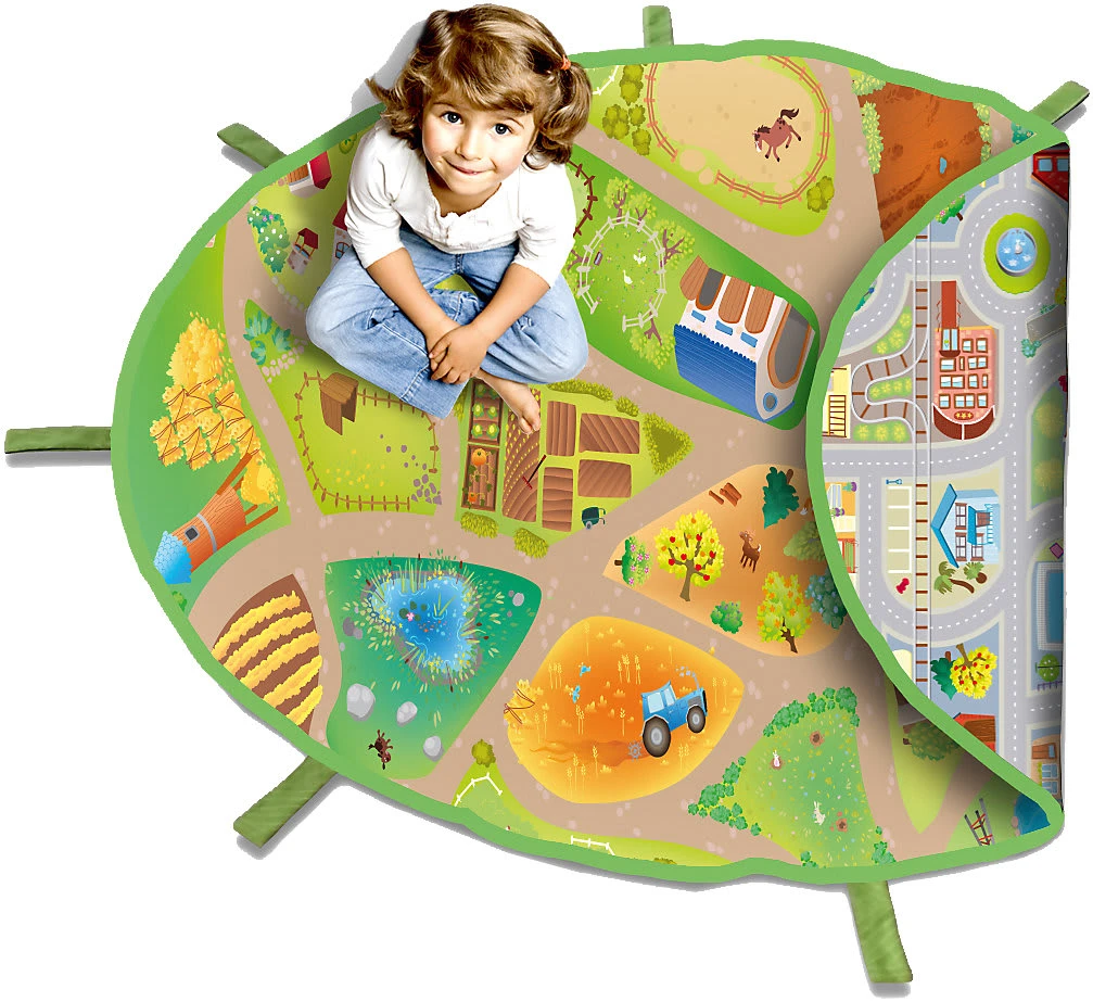 ACHOKA® Aufräum-Spielteppich Zum Wenden