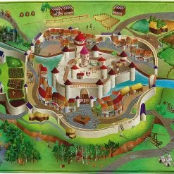 ACHOKA® Ultrasoft Spielteppich Mittelalter, 100 X 150 Cm
