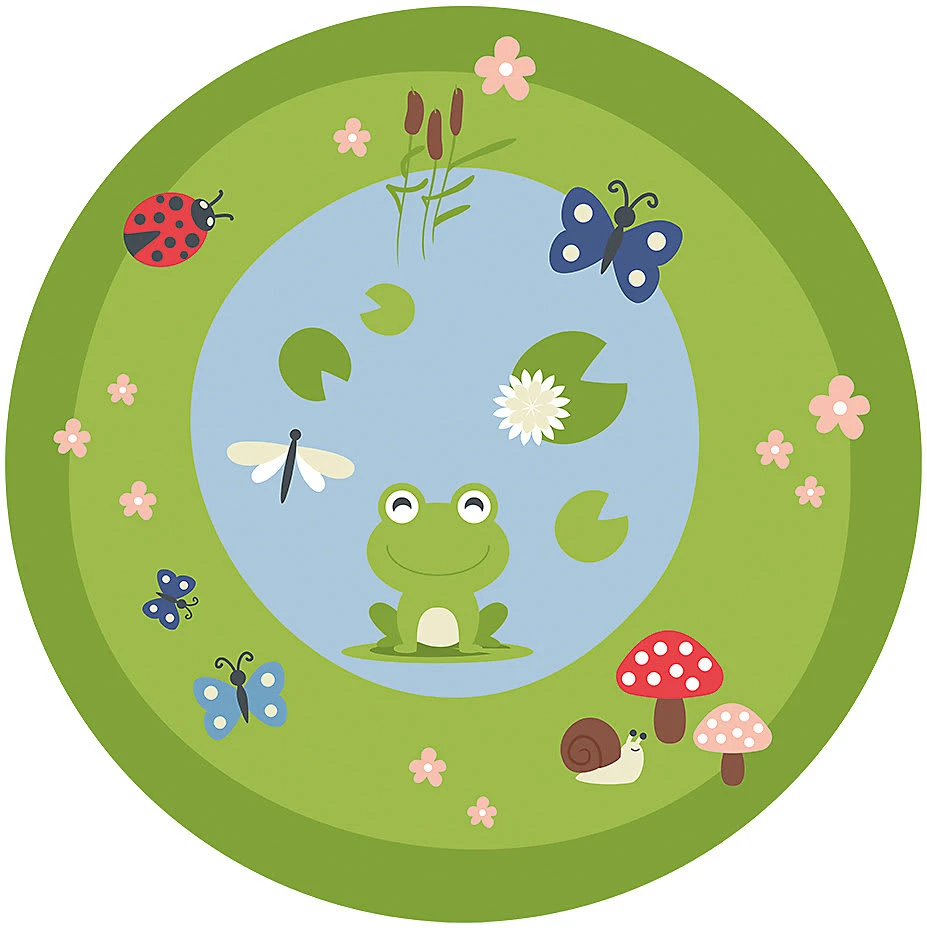 ACHOKA® Ultrasoft Spielteppich Rand Des Teiches, 100 Cm