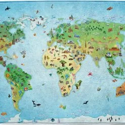 ACHOKA® Ultrasoft Spielteppich Um Die Welt, 100 X 150 Cm