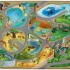 ACHOKA® Ultrasoft Spielteppich, Zoo, 100 X 150 Cm