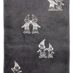 Alvi Babydecke "Zwerge" In Anthrazit/ Weiß