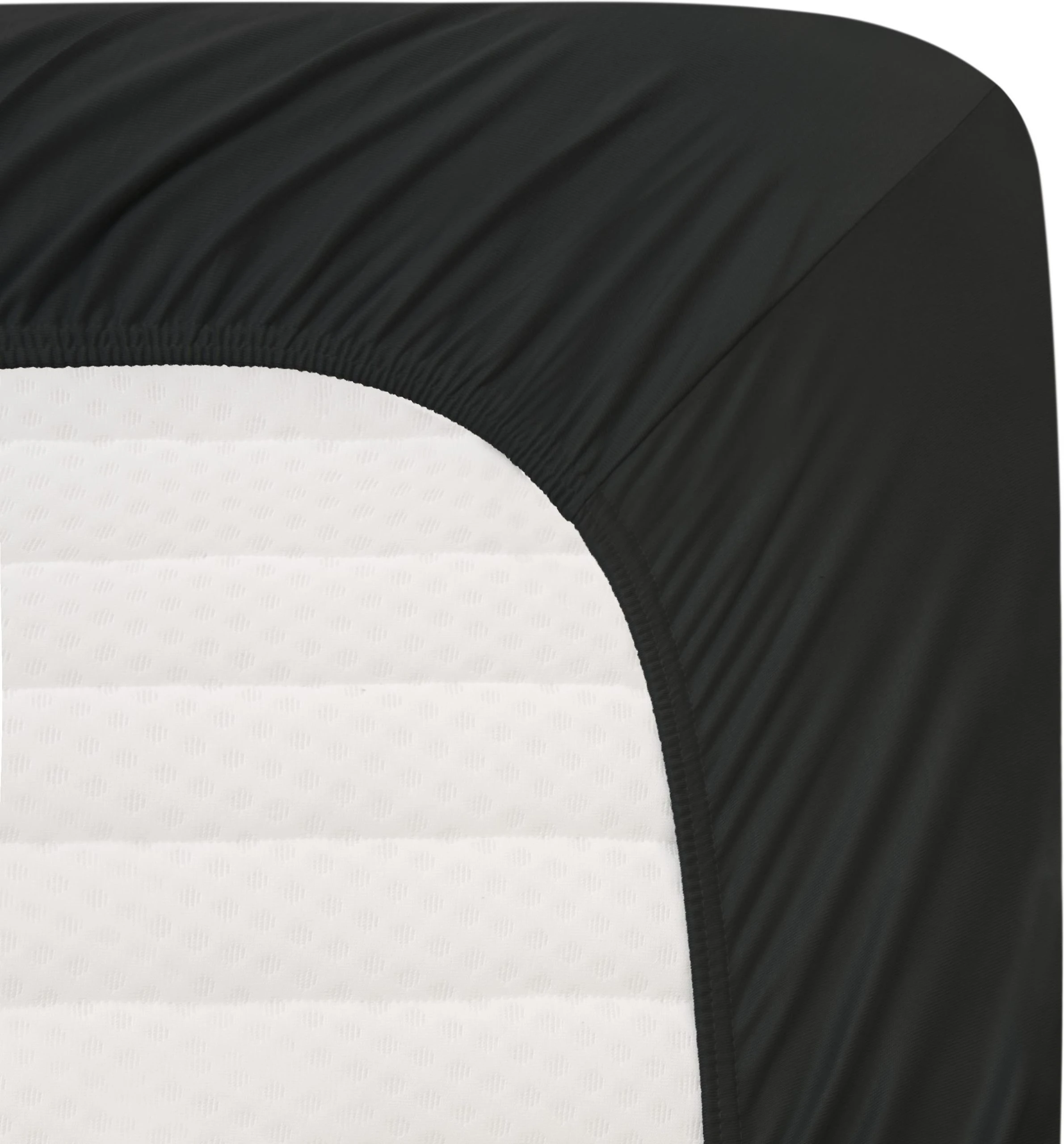 Aspero Baumwoll-Spannbettlaken Natal In Schwarz – Bild 2