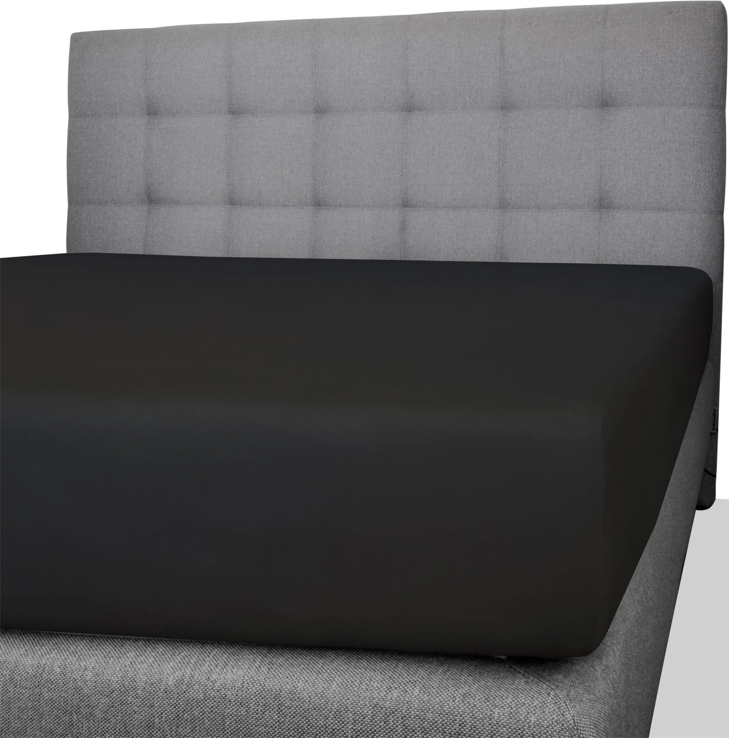 Aspero Baumwoll-Spannbettlaken Natal In Schwarz – Bild 4