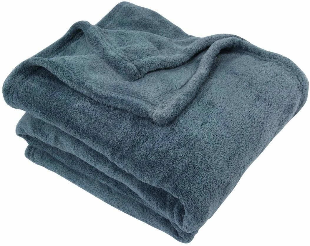 Atmosphera Créateur D'intérieur Fleecedecke In Marineblau