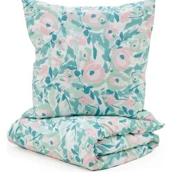 Avance Perkal-Bettwäsche-Set In Türkis/ Rosa