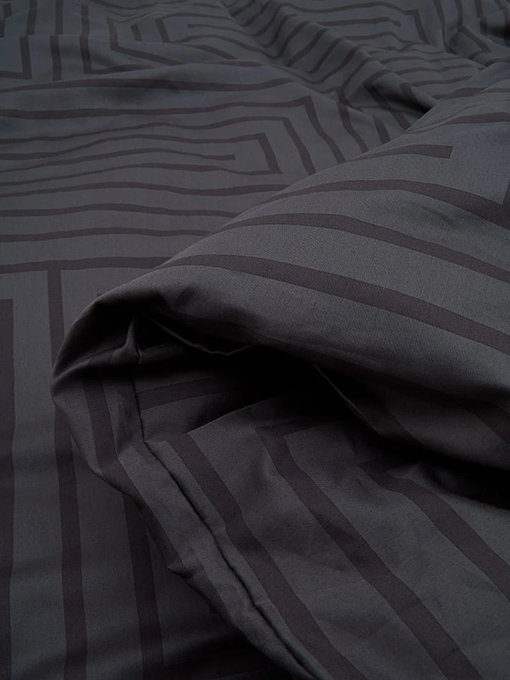 Avance Satin-Bettwäsche-Set In Grau – Bild 3