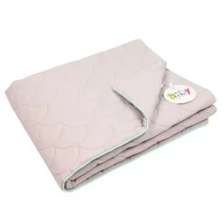 BABY LAL® Decke Mit "Meerjungfrau Steppung" In Grau - (L) 91 X (B) 74cm