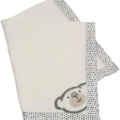 Be Be's Collection Fleece-Decke Bärchen, Beige, 75x100 Cm