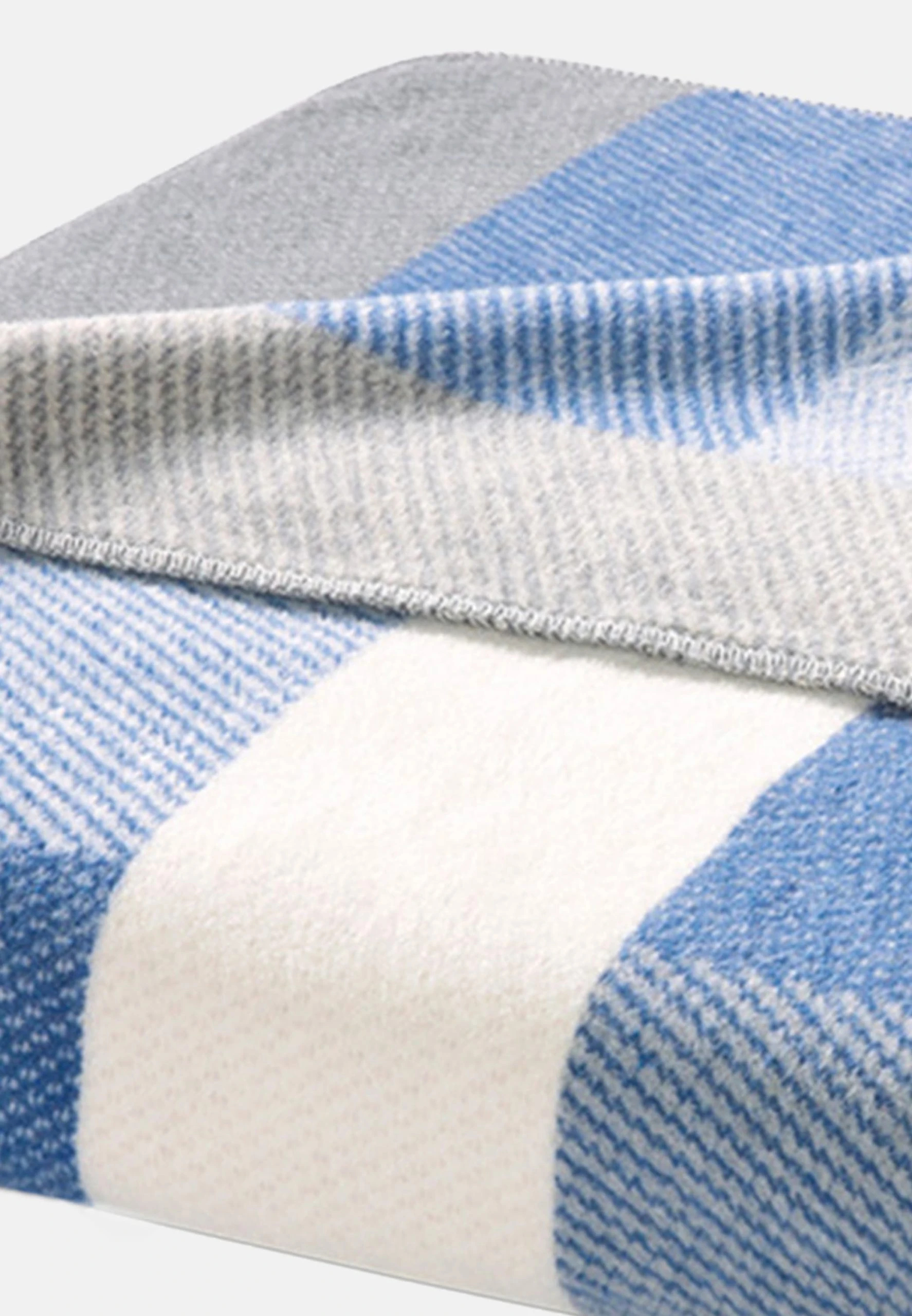 Biederlack Wohndecke Green Line In Interlocked Blue – Bild 2