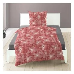 Bierbaum Satin-Bettwäsche-Set In Rot