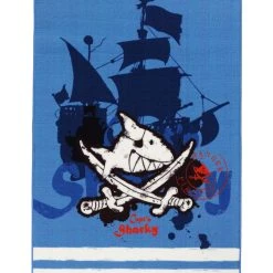 Böing Carpets Kinderteppich- Der Pirat "Captin Sharky" Und Seine Freunde In Bunt
