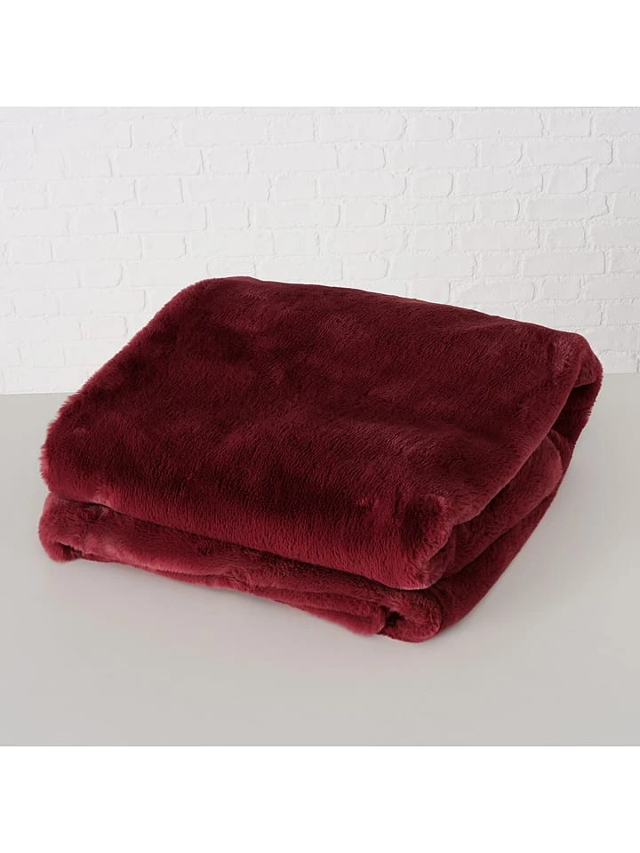 Boltze Wohndecke "Storan" In Dunkelrot - (L)200 X (B)150 Cm