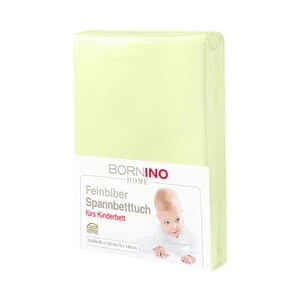 Bornino Home Feinbiber-Spannbetttuch 60x120 Cm - 70x140 Cm In Grün