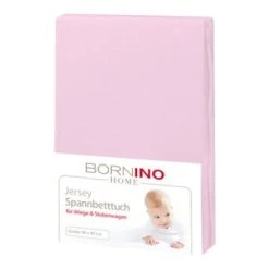 Bornino Home Jersey-Spannbetttuch 40x90 Cm In Rosa