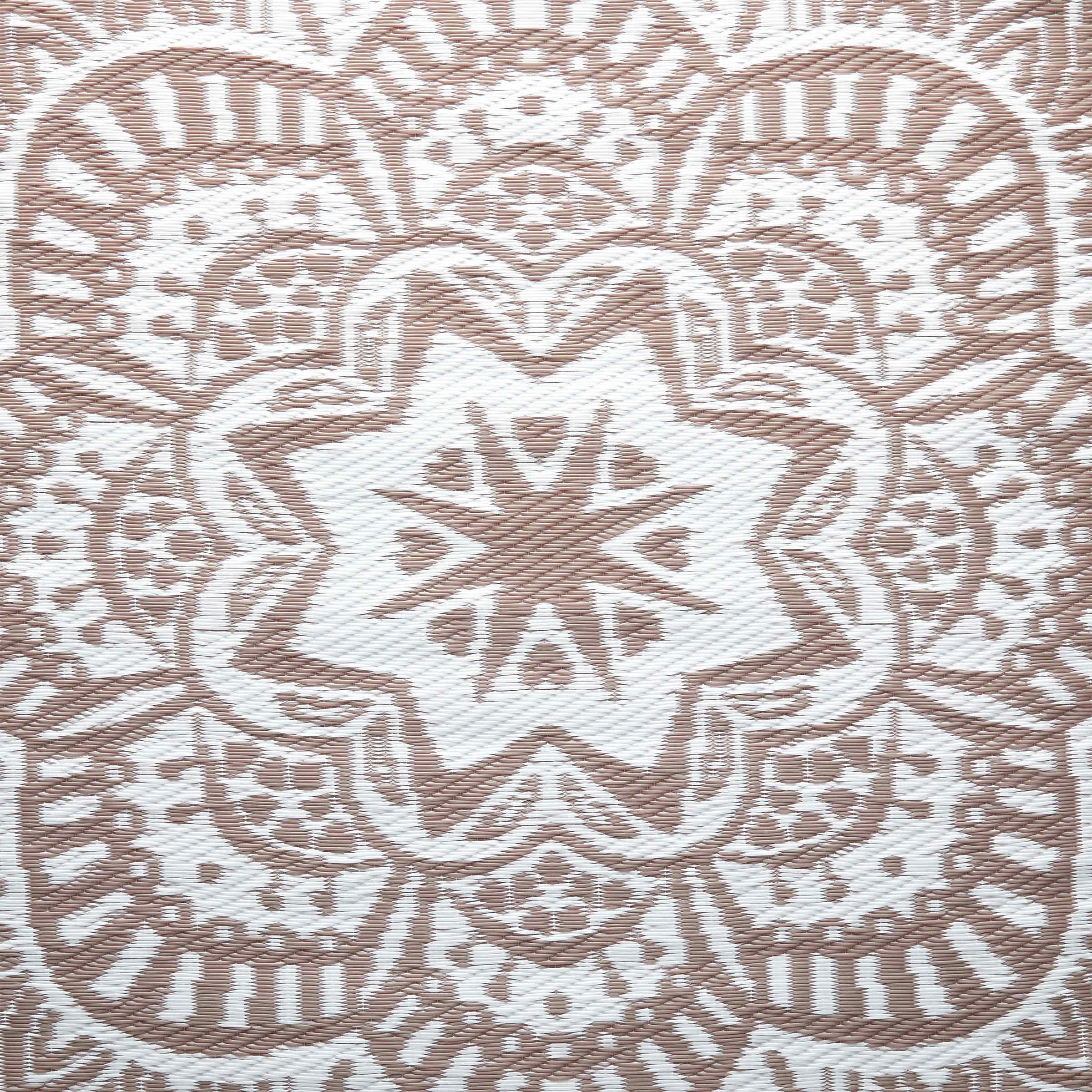 Butlers In- & Outdoor-Teppich Flora Ø118cm COLOUR CLASH In Natur-Weiß – Bild 5