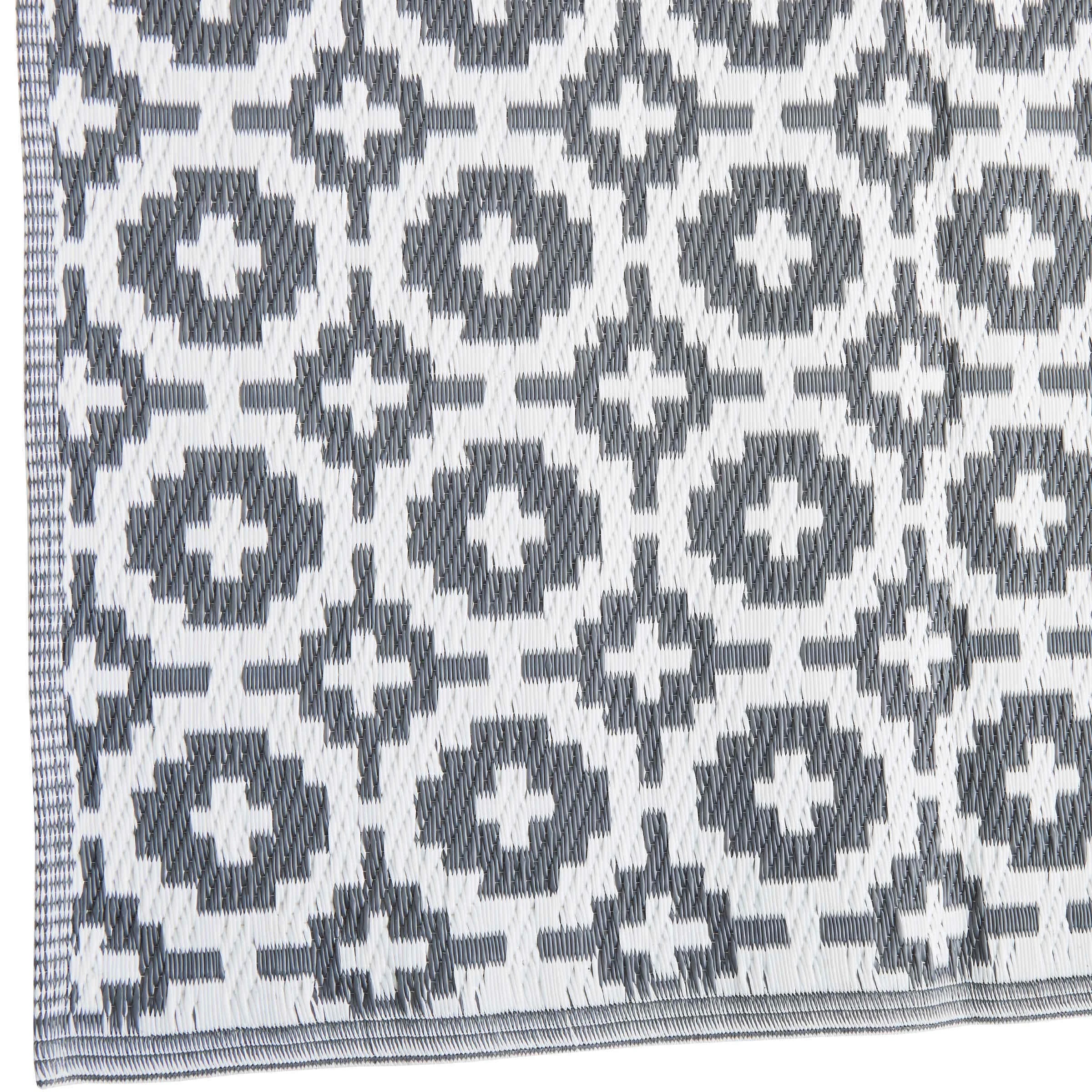 Butlers In- & Outdoor-Teppich Mosaik L 150 X B 90cm COLOUR CLASH In Taupe – Bild 5