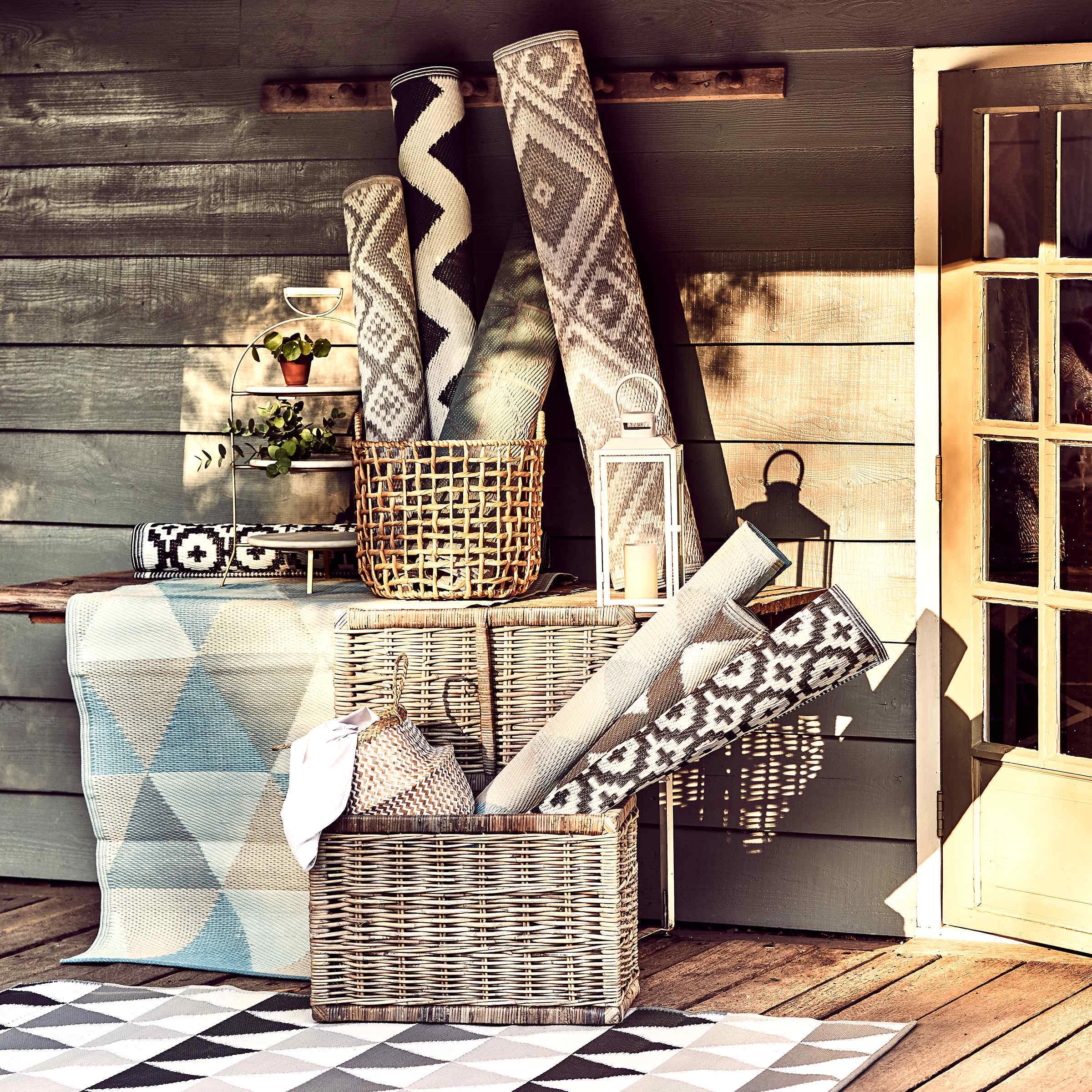 Butlers In- & Outdoor-Teppich Mosaik L 150 X B 90cm COLOUR CLASH In Taupe – Bild 10