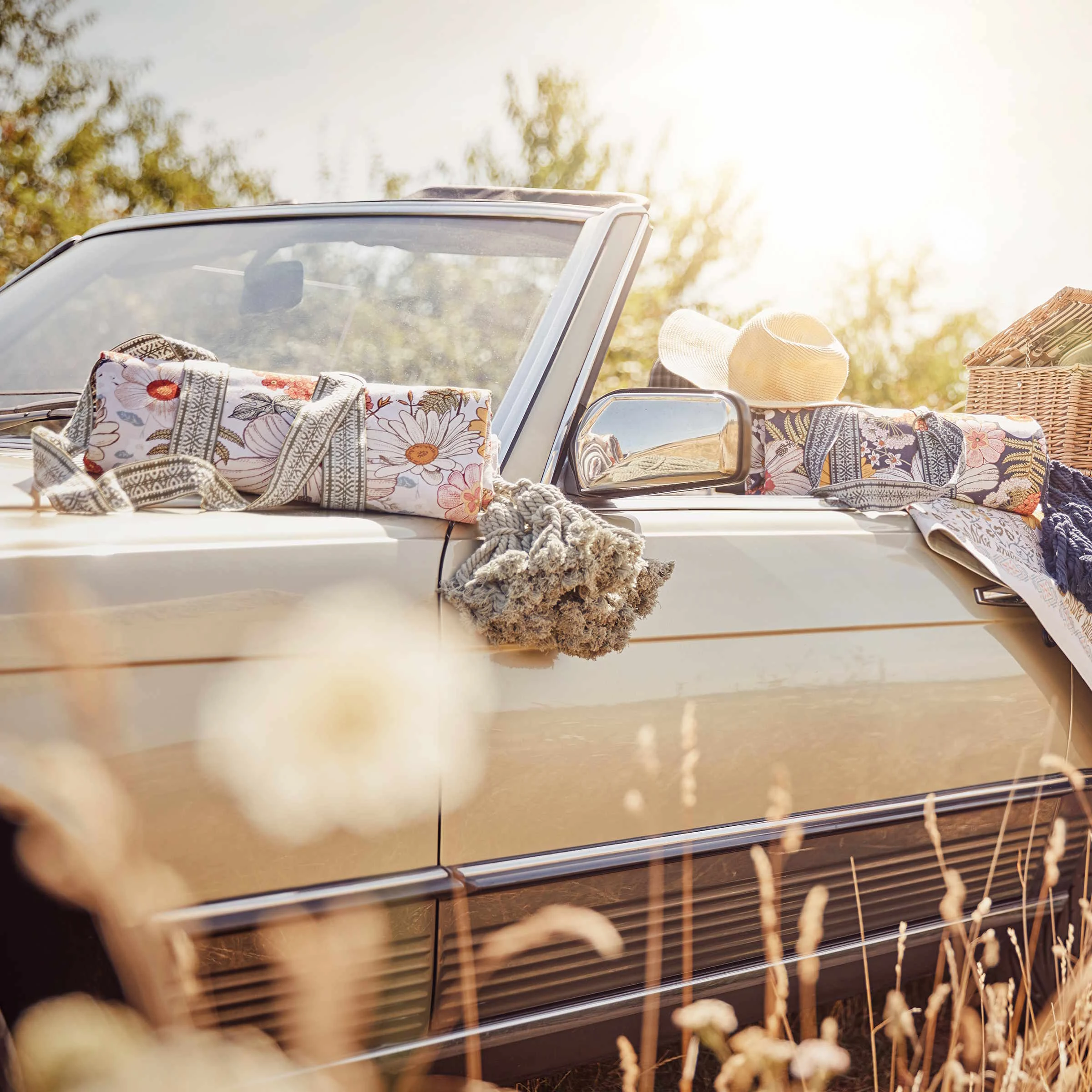 Butlers Picknickdecke L 175 X B 154cm BETWEEN FLOWERS In Dunkelblau – Bild 10