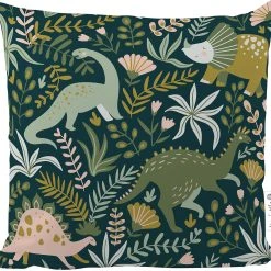 Butter Kings Kissen Dinosaurier Mit Reißverschluss, 50 X 50 Cm