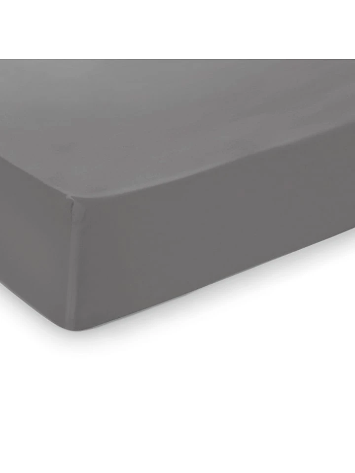 Cacharel Satin-Spannbettlaken "Uni" In Grau – Bild 2