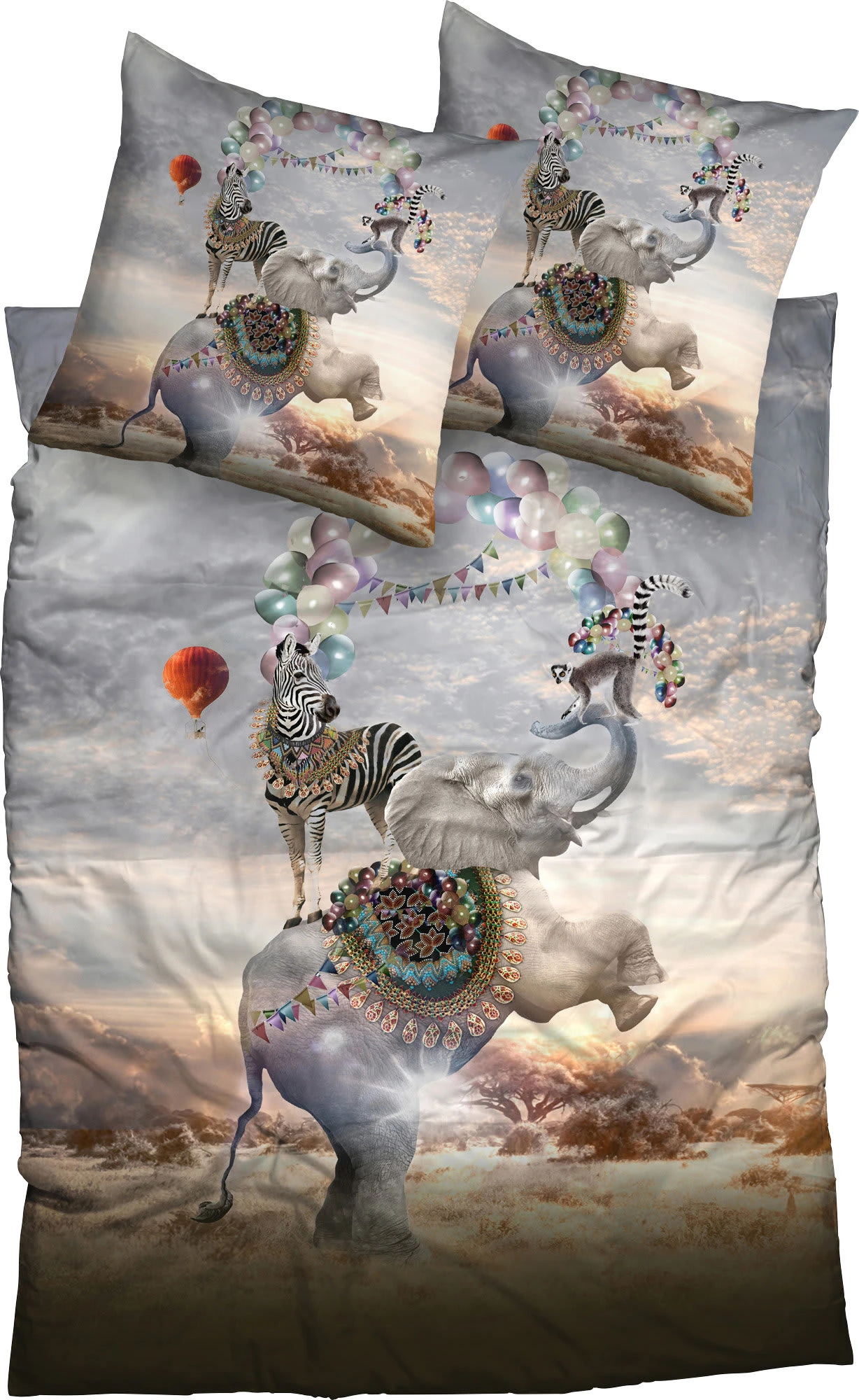 Casatex Bettwäsche In Blau-grau