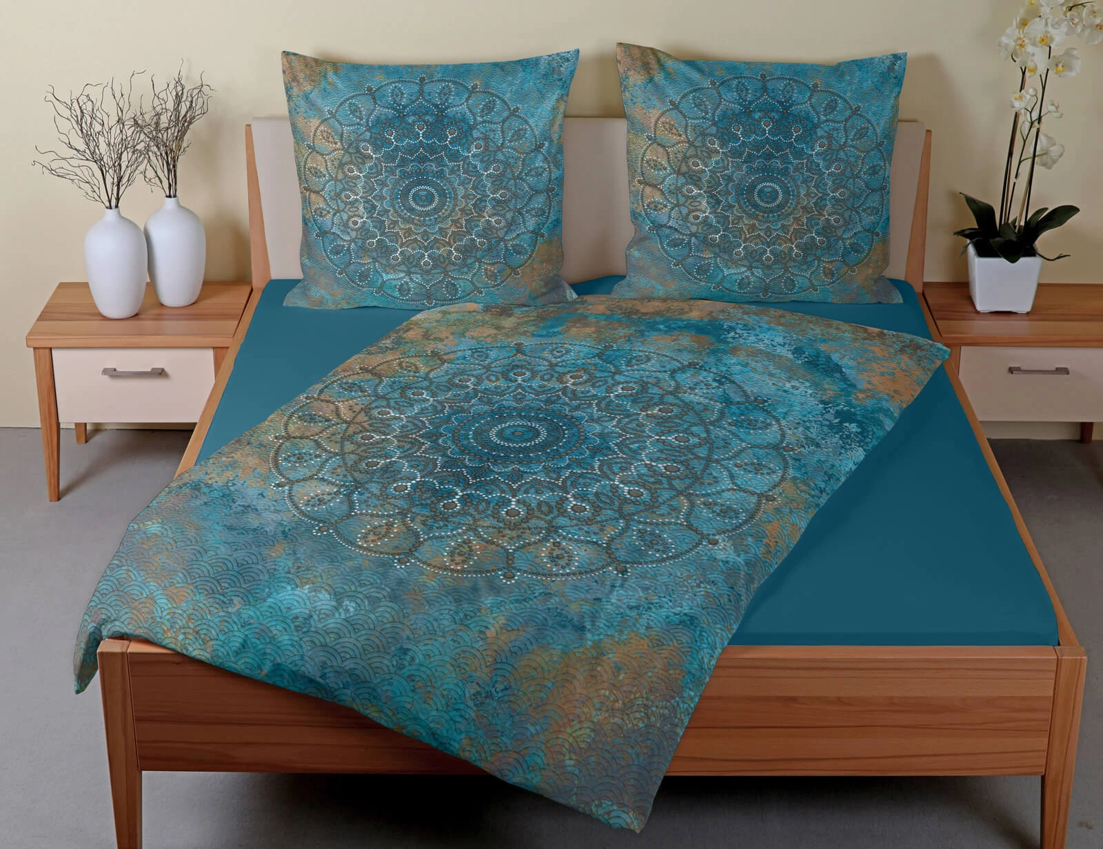 Casatex Bettwäsche Sleep Tight Blau Satin In Blau – Bild 5