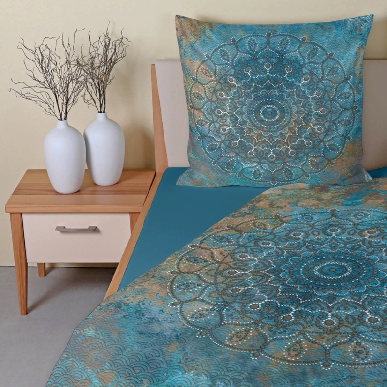 Casatex Bettwäsche Sleep Tight Blau Satin In Blau – Bild 6