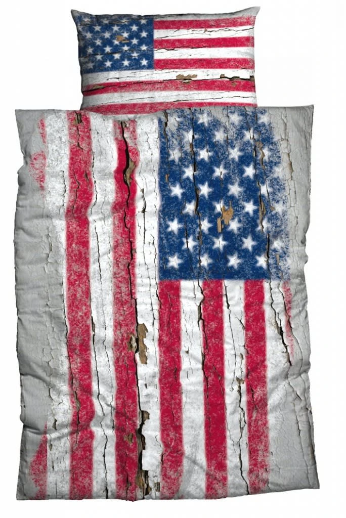 Casatex Bettwäsche Stars And Stripes Renforce Used Look In Bunt