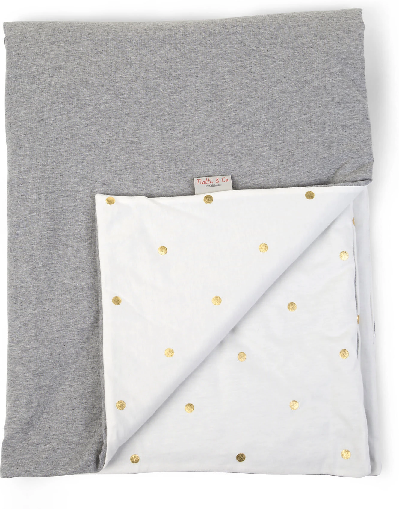 Childhome Babydecke, Punkte Gold, 80x100 Cm – Bild 4
