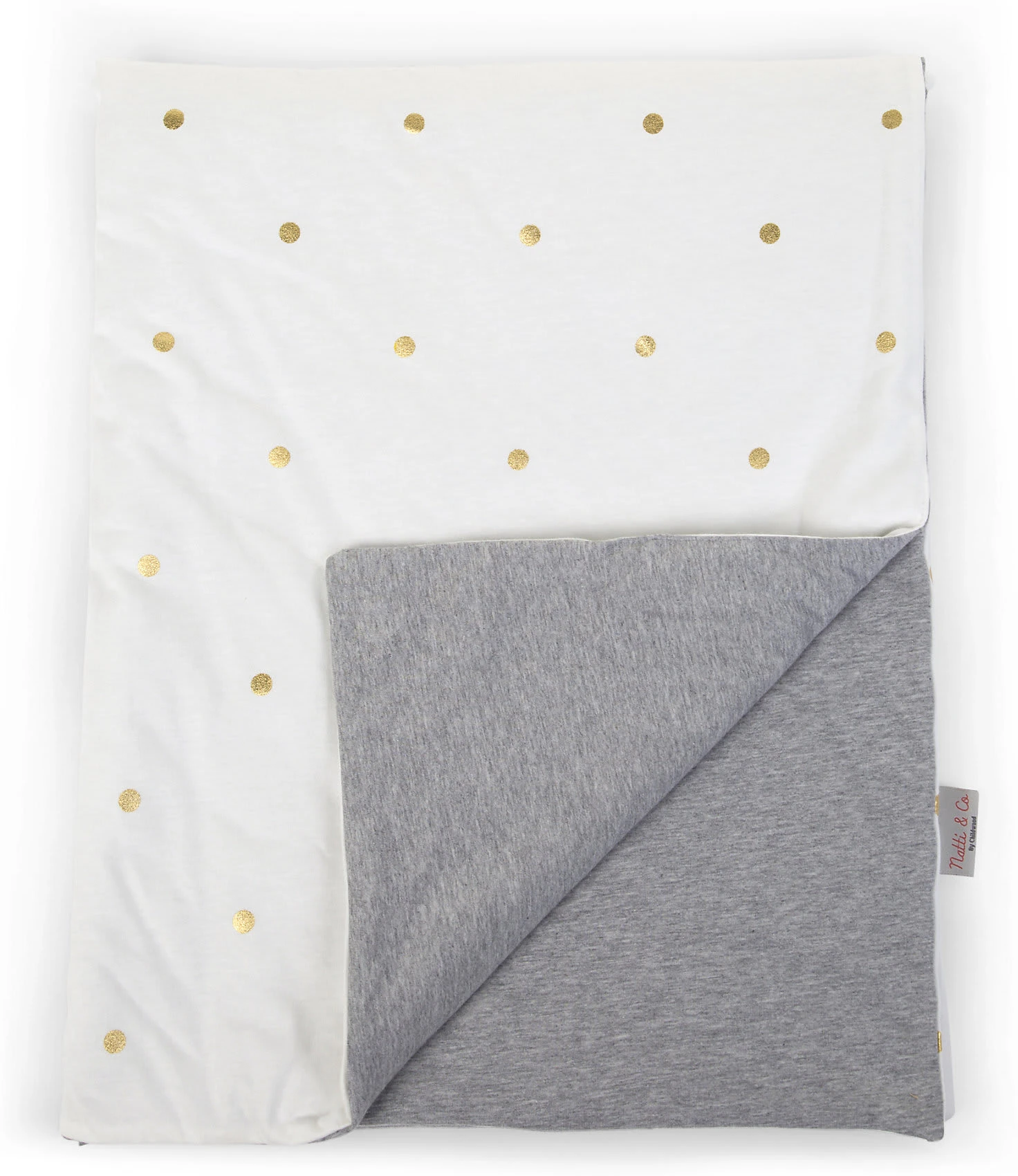 Childhome Babydecke, Punkte Gold, 80x100 Cm