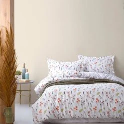 Colorful Cotton Bettwäsche-Set "Spring" In Rosa/ Beige