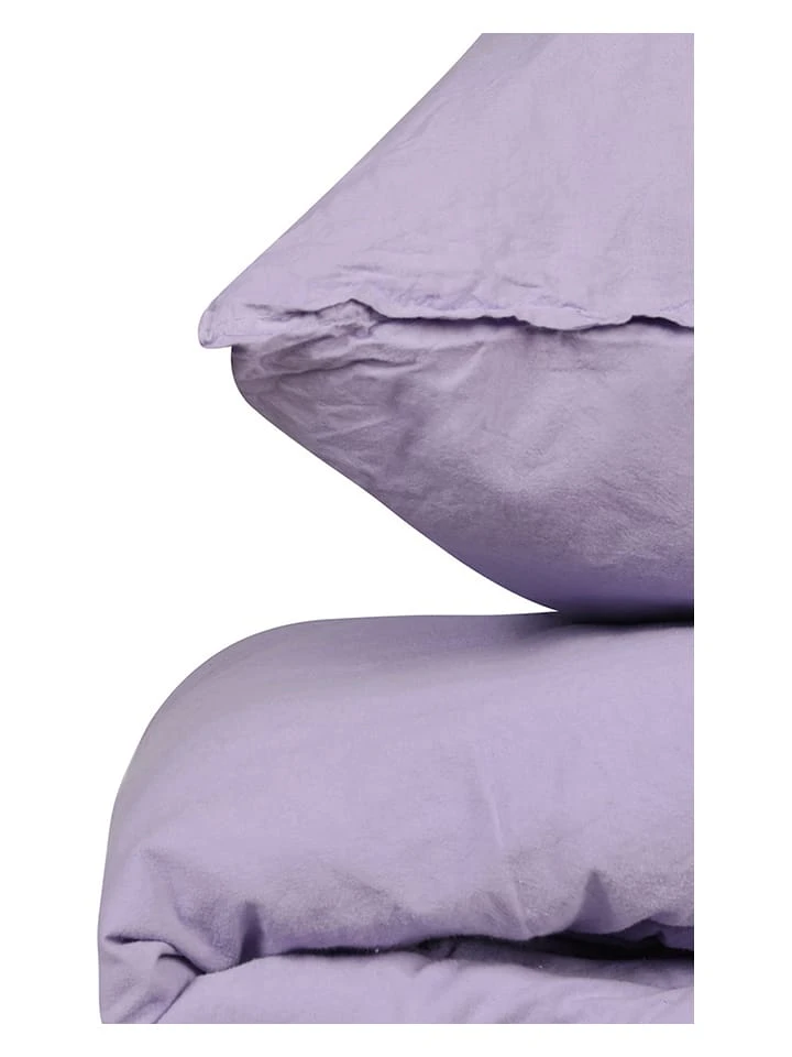 Colorful Cotton Bettwäsche-Set "Standart Stonewashed" In Lila – Bild 3