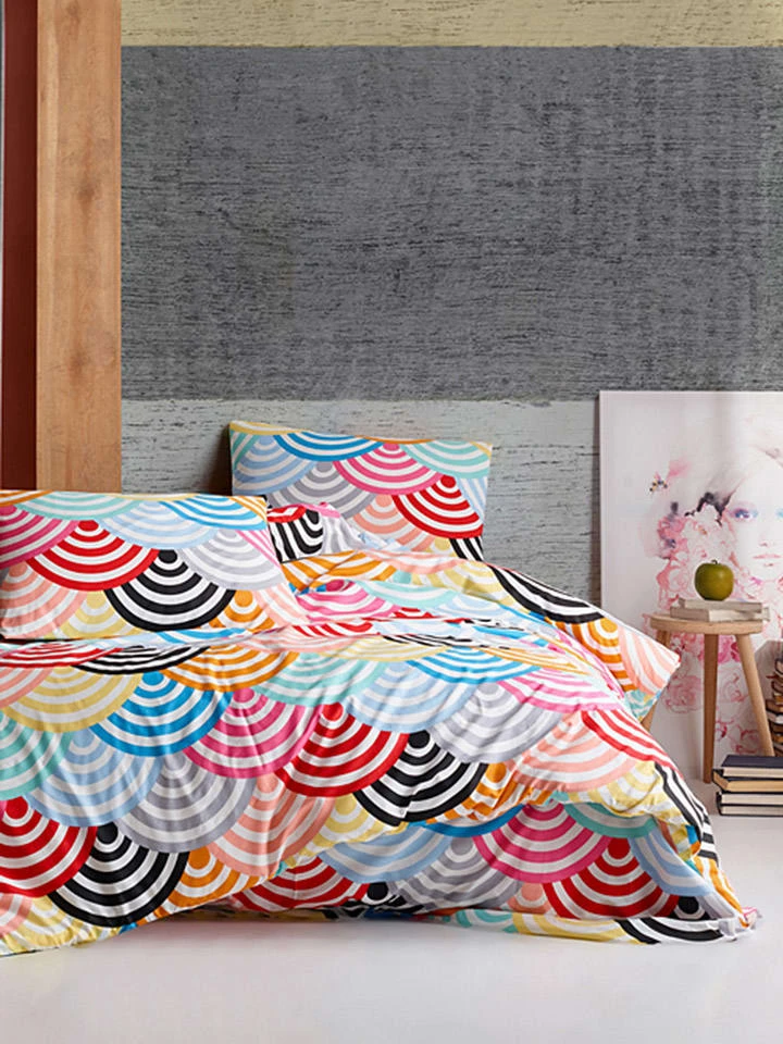 Colorful Cotton Renforcé-Bettwäsche-Set In Bunt