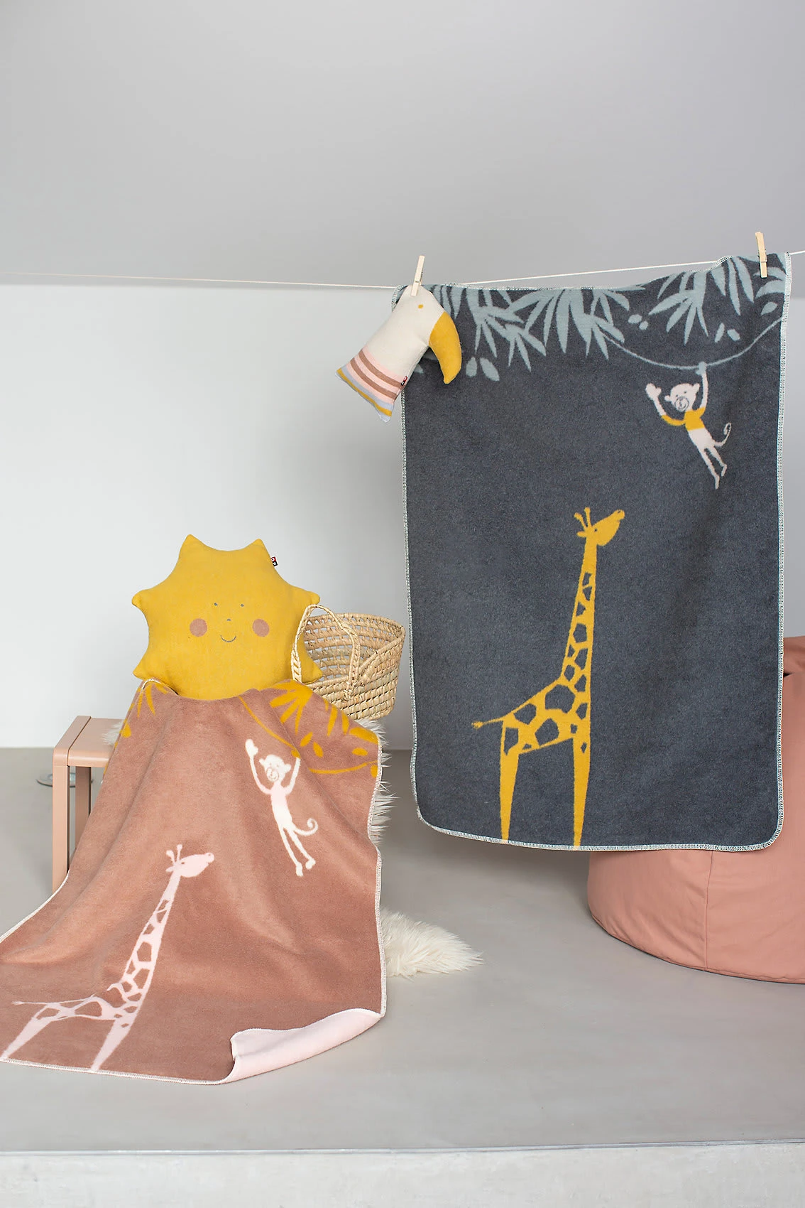 David Fussenegger 100% BIO-Baumwolldecke "Giraffe" – Bild 2