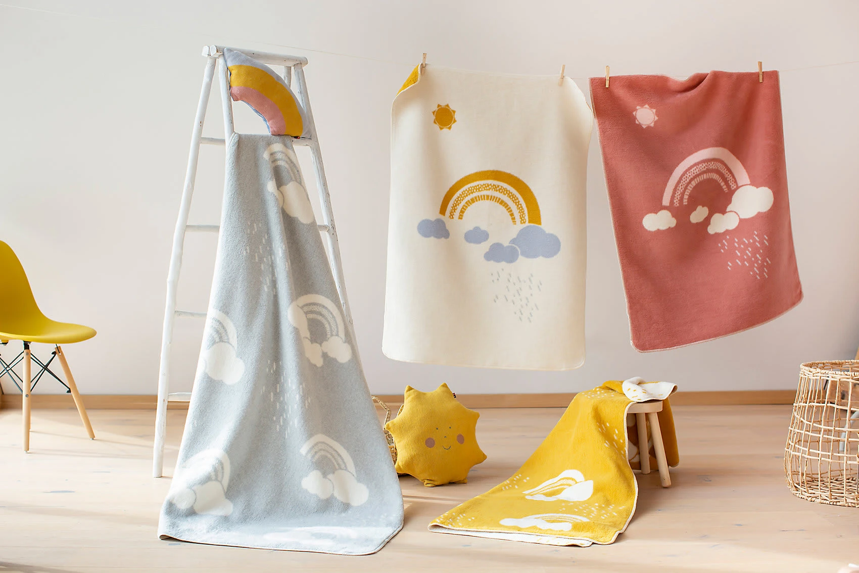 David Fussenegger 100% BIO-Baumwolldecke "Regenbogen" – Bild 2