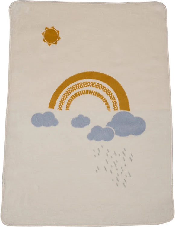 David Fussenegger 100% BIO-Baumwolldecke "Regenbogen"