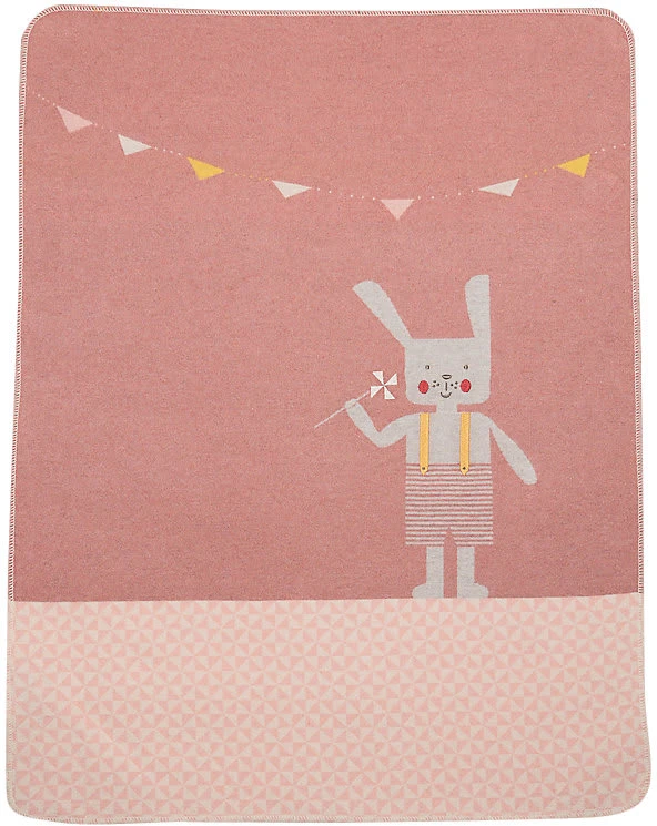 David Fussenegger Babydecke "Hase" Inkl. Stick