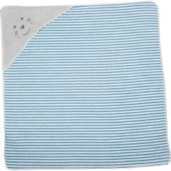 David Fussenegger Babydecke Mit Kapuze "Robbe/Streifen Boy"