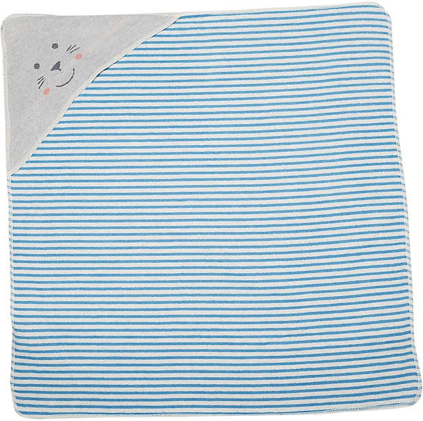 David Fussenegger Babydecke Mit Kapuze "Robbe/Streifen Boy"