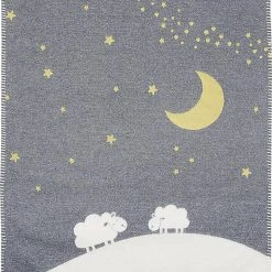 David Fussenegger Babydecke "Mond Und Schafe"