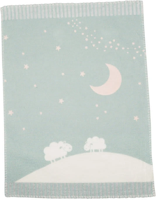 David Fussenegger Babydecke "Mond Und Schafe"