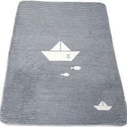 David Fussenegger Babydecke "Schiffchen", Filz, 75 X 100 Cm