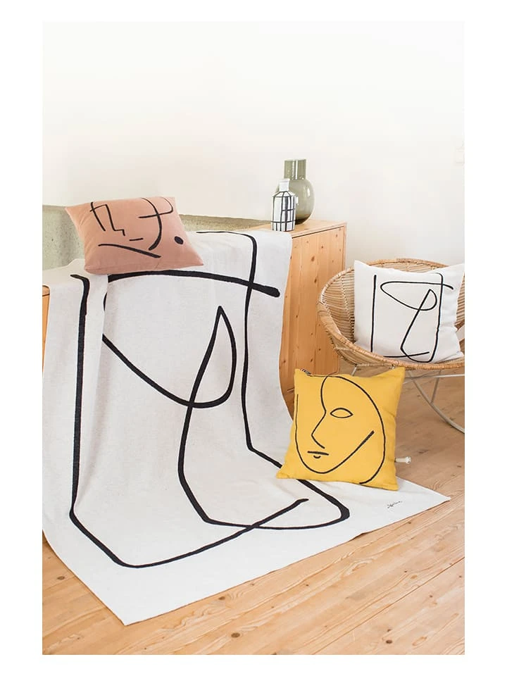 David Fussenegger Decke "Luca - Lineare Komposition" In Grau – Bild 3