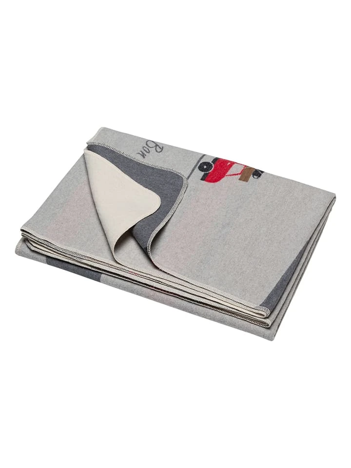 David Fussenegger Flanelldecke "Silvretta - Bon Voyage" In Grau – Bild 2