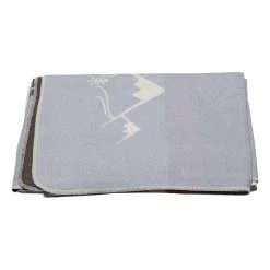 David Fussenegger Flanelldecke "Silvretta - Vintage Alpin" In Hellblau/ Creme