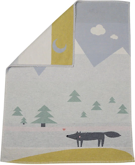 David Fussenegger Kinderdecke "Wolf" Inkl. Stick – Bild 4