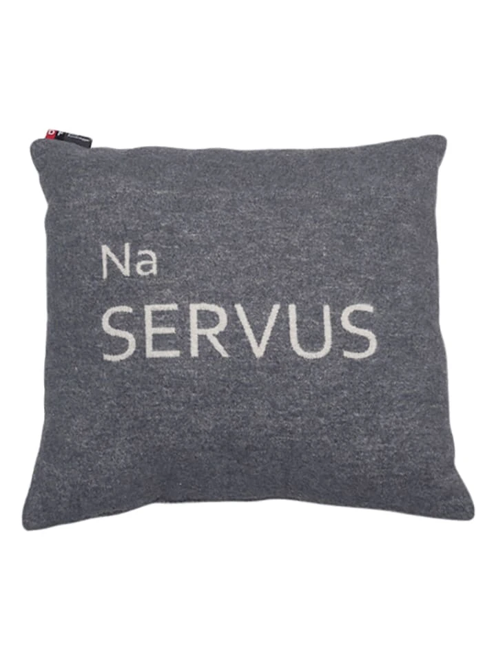David Fussenegger Kissenhülle "Silvretta - Na Servus" In Grau