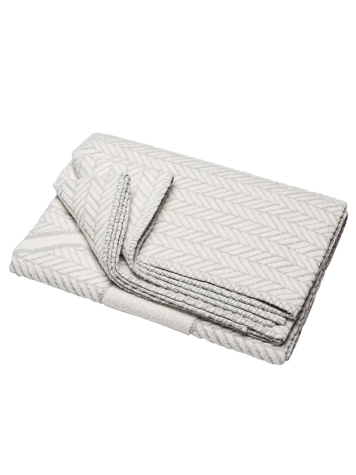 David Fussenegger Plaid "Fischgrät Hirsch" In Hellgrau – Bild 2