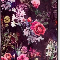 DESCANSO Plaid "Simone" In Bordeaux/ Bunt